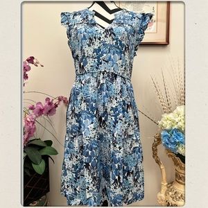 Charter Club Floral Print Ruffles Dress